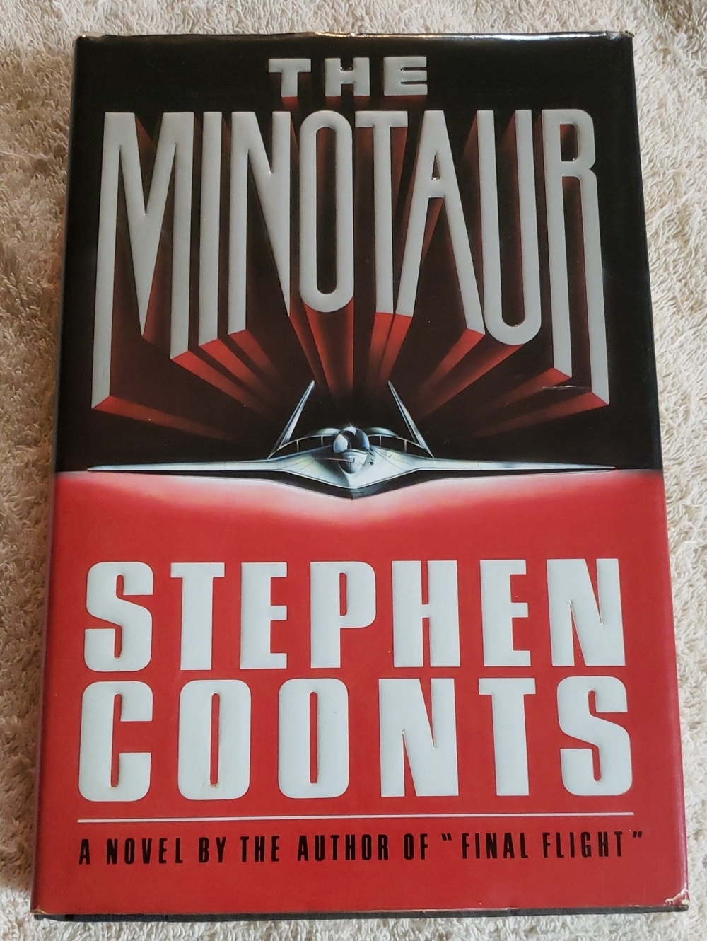 The Minotaur by Stephen Coonts - Hardcover Novel With Red And Black Cover